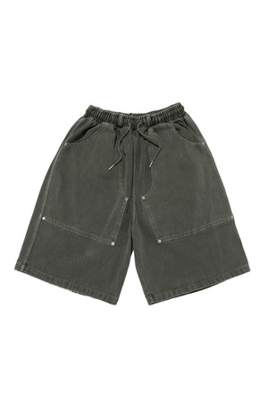 PIGMENT CARPENTER BERMUDA PANTS (KHAKI)