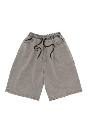 DIRTY WASHED CARPENTER BERMUDA PANTS (GRAY)