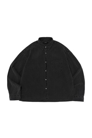PIGMENT CROP SHIRT (CHARCOAL)