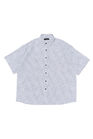 CLASSIC MINI CHECK SHORT SLEEVE SHIRT (BLUE)