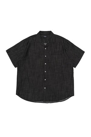 CB WASHING CITYBOY DENIM SHORT SHIRT (BLACK)