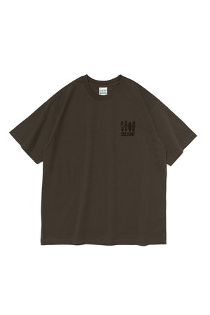 TRAVEL LINE SURF SHORT SLEEVE T-SHIRT (KHAKI)