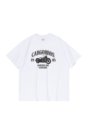 CB 1985 BIKE GRAPHIC SHORT SLEEVE T-SHIRT (WHITE)