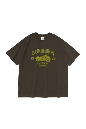 CB 1985 BIKE GRAPHIC SHORT SLEEVE T-SHIRT (KHAKI)
