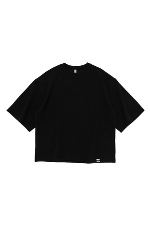 ACS OVER BOX SHORT SLEEVE KNIT (BLACK)