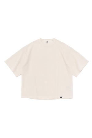ACS OVER BOX SHORT SLEEVE KNIT (IVORY)