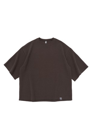 ACS OVER BOX SHORT SLEEVE KNIT (KHAKI)