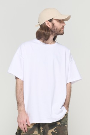 LAYERED PLAIN T-SHIRT (WHITE)