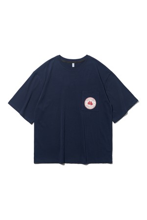 퀸즈 나염 포켓 반팔티 (네이비)