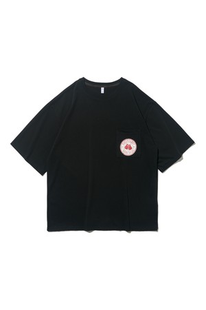 퀸즈 나염 포켓 반팔티 (블랙)
