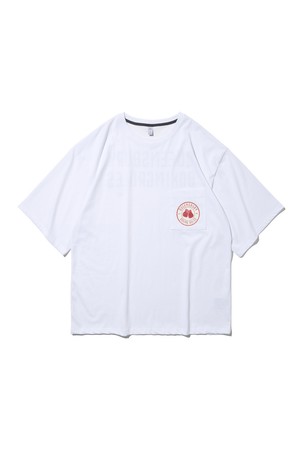퀸즈 나염 포켓 반팔티 (화이트)