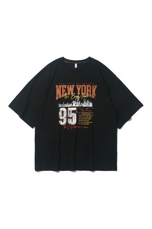 뉴욕시티 95 오버 반팔티 (블랙)