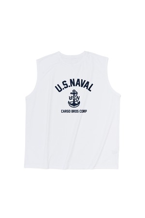 USN MARINE SLEEVELESS (WHITE)
