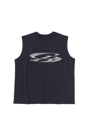 VINTAGE CIRCLE LOGO SLEEVELESS (CHARCOAL)