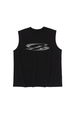 VINTAGE CIRCLE LOGO SLEEVELESS (BLACK)