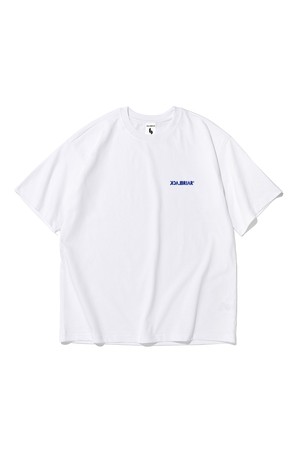시그니처 클래스 로고 티셔츠 (화이트/블루)