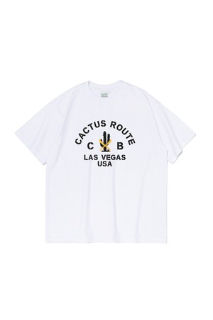 CB LASVEGAS CACTUS SHORT SLEEVE T-SHIRT (WHITE)
