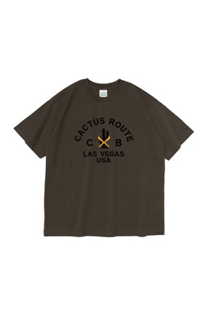 CB LASVEGAS CACTUS SHORT SLEEVE T-SHIRT (KHAKI)