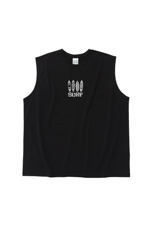 TRAVEL LINE SURF DRY-FIT SLEEVELESS (BLACK)