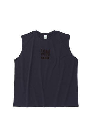 TRAVEL LINE SURF DRY-FIT SLEEVELESS (CHARCOAL)
