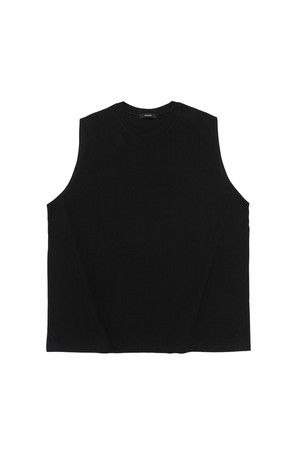 LIGHT WEIGHT BASIC SLEEVELESS (BLACK)