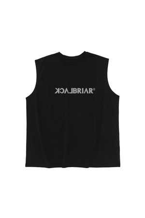 시그니처 로고 드라이핏 슬리브리스 (블랙)
