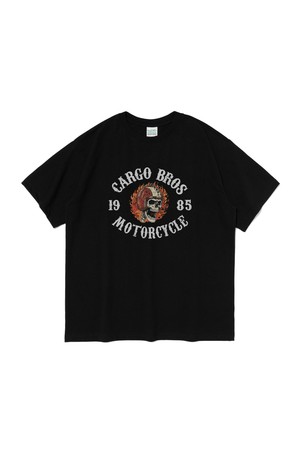 CB 1985 MOTO CLUB SHORT SLEEVE T-SHIRT (BLACK)