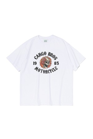 CB 1985 MOTO CLUB SHORT SLEEVE T-SHIRT (WHITE)
