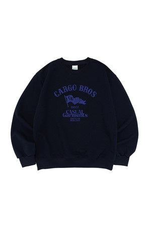 [기모선택] CB CLUB GARMENT FLAG SWEATSHIRT (NAVY)