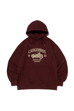 [기모선택] CB 1985 BIKE GRAPHIC HOOD T-SHIRT (WINE)