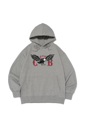 [기모선택] FLY WING EMBLEM HOOD T-SHIRT (GRAY)
