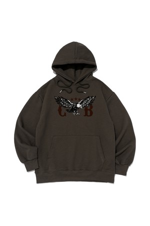 [기모선택] FLY WING EMBLEM HOOD T-SHIRT (KHAKI)