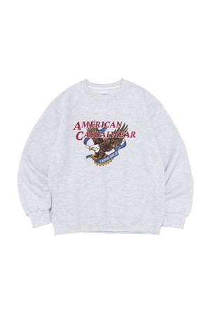[기모선택] LIBERTY WING GRAPHIC SWEATSHIRT (L.GRAY)
