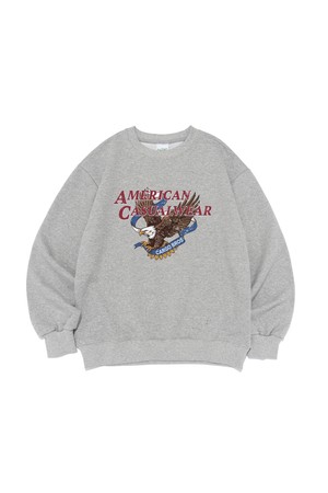 [기모선택] LIBERTY WING GRAPHIC SWEATSHIRT (GRAY)
