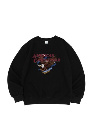 [기모선택] LIBERTY WING GRAPHIC SWEATSHIRT (BLACK)