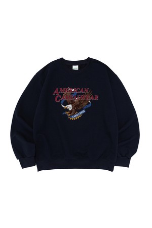 [기모선택] LIBERTY WING GRAPHIC SWEATSHIRT (NAVY)
