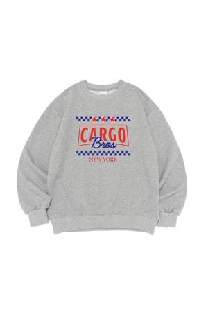 [기모선택] NEWYORK RACING STAR GRAPHIC SWEATSHIRT (GRAY)