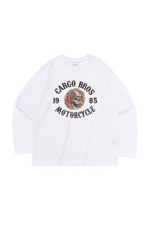 CB 1985 MOTO CLUB LONG SLEEVE T-SHIRT (WHITE)