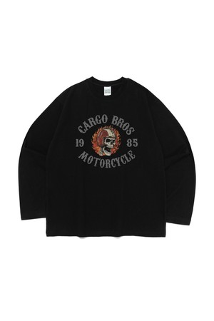CB 1985 MOTO CLUB LONG SLEEVE T-SHIRT (BLACK)