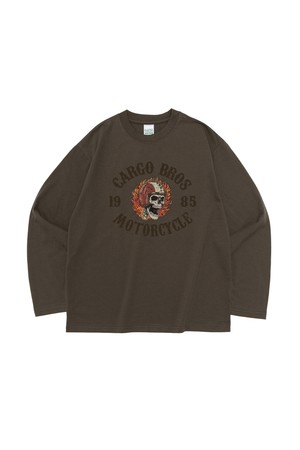 CB 1985 MOTO CLUB LONG SLEEVE T-SHIRT (KHAKI)
