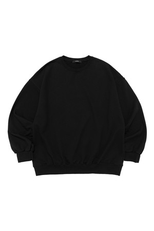 ESSENTIAL OVER TRAP SWEATSHIRT (BLACK)