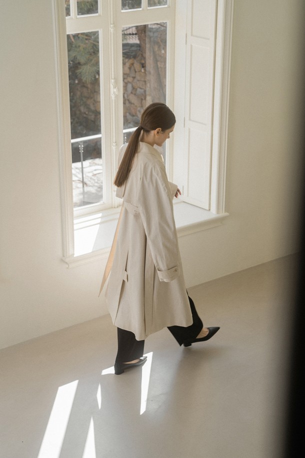 cle - 트렌치코트 - BERTNEY TRENCH COAT_LIGHT BEIGE