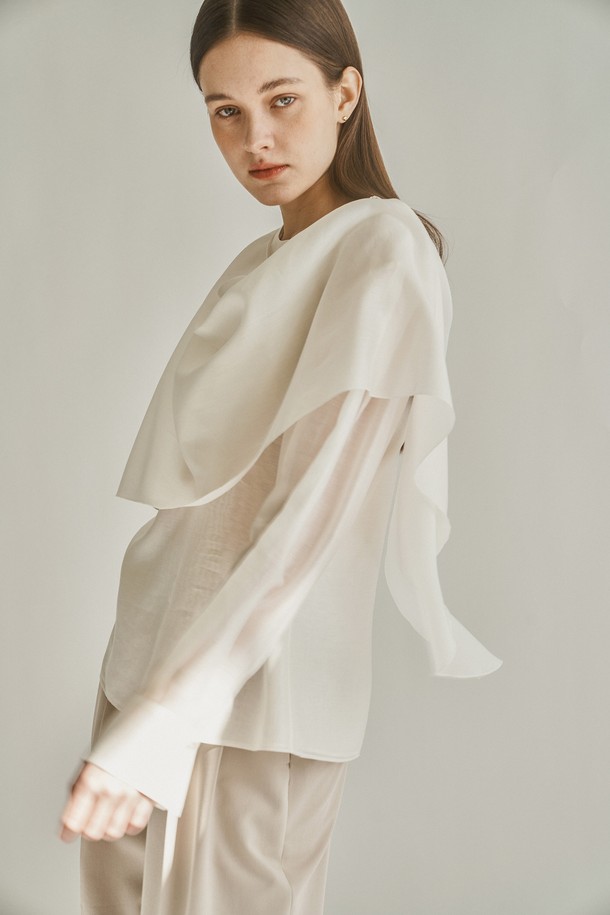 cle - 셔츠 / 블라우스 - SOVELY SCARF BLOUSE