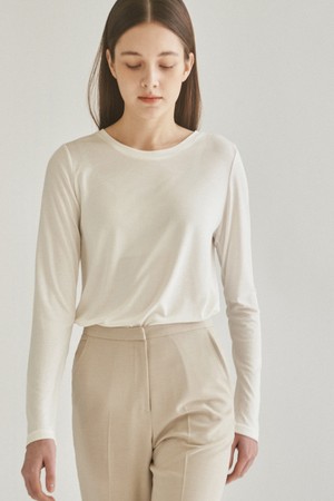 SOFT ROUND T-SHIRT - IVORY