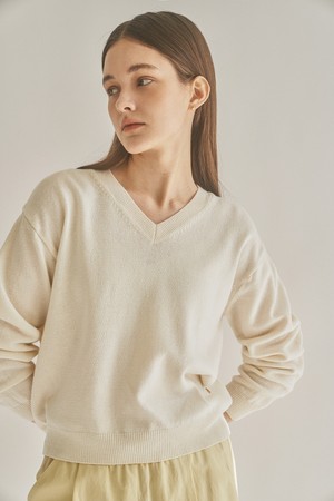 SOFT V-KNIT - IVORY