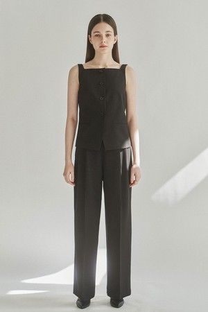 LUN WIDE PANTS - BLACK