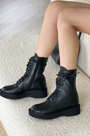 IS_221382 lace-up platform Boots