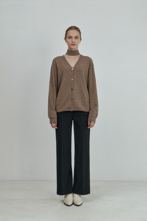 French Cashmere Cardigan (Marron Glace)