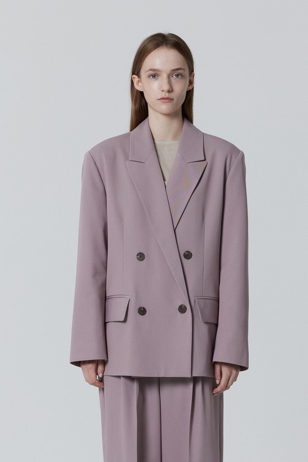 Juliapepe - 자켓 - Classic Tailored Jacket_Elderberry