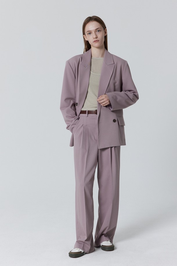 Juliapepe - 자켓 - Classic Tailored Jacket_Elderberry